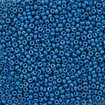 (38210) Бисер непрозрачный блестящий 10/0, круг.отв., 50г, Preciosa