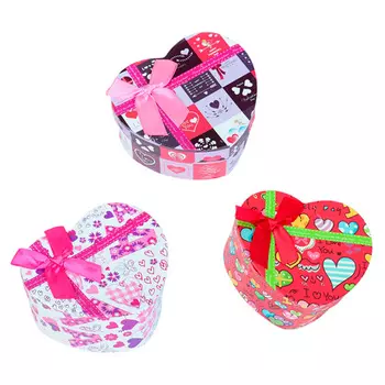 3831169 Коробка подарочная сердце 10 *11 *5,5 см МИКС