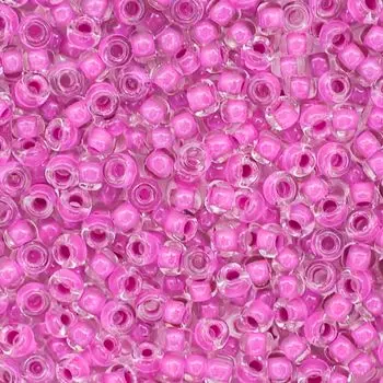 (38325) 331-19001-10/0 Бисер прозрачный с цветным центром 10/0, круг.отв., 20гр Preciosa