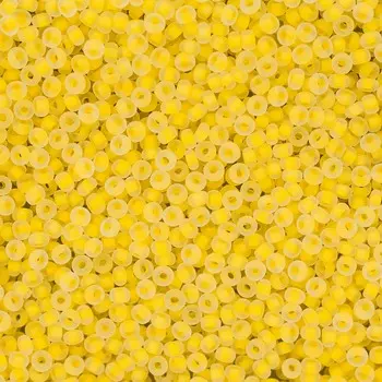 (38386) 331-39001-10/0 Бисер прозрачный матовый с цв. центром 10/0, круг.отв., 20гр Preciosa