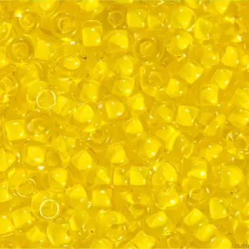 (38386) Бисер прозрачный с цв. центром 10/0, круг.отв., 50г, Preciosa