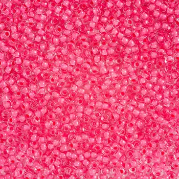 (38398) 331-19001-10/0 Бисер прозрачный с цветным центром 10/0, круг.отв., 20гр Preciosa