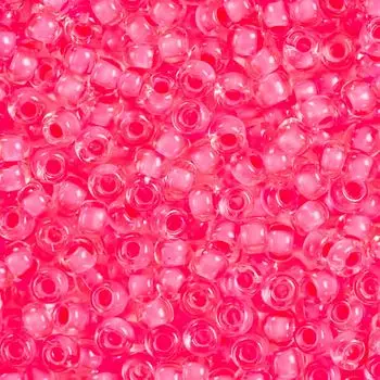 (38398) Бисер прозрачный с цв.центром 10/0, круг.отв., 50г, Preciosa