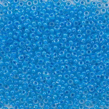 (38665) 331-19001-10/0 Бисер прозрачный с цветным центром 10/0, круг.отв., 20гр Preciosa