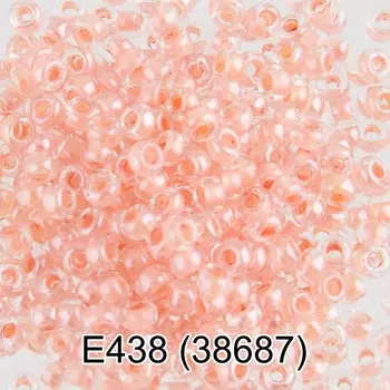 (38687) Бисер прозрачный с цв.центром 10/0, круг.отв., 50г, Preciosa