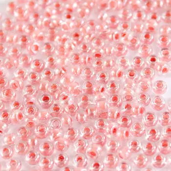 (38695) Бисер прозрачный с цв.центром и покрытием 10/0, круг.отв., 50г, Preciosa