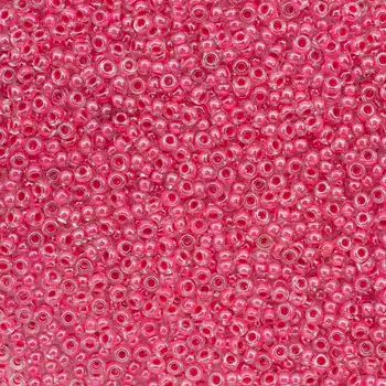 (38698) 331-19001-10/0 Бисер прозрачный с цв.центром и покрытием 10/0, круг.отв., 20гр Preciosa