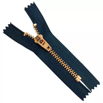 38971/08-3 Молния джинсовая 8см. син.