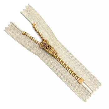 38973/08-3 Молния джинсовая 8см. беж.