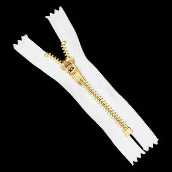 38974/08-3 Молния джинсовая 8см. бел.