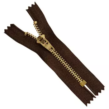 38978/08-3 Молния джинсовая 8см. корич.