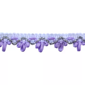 389 Тесьма отделочная 1,5см*25м (белый-сирень)