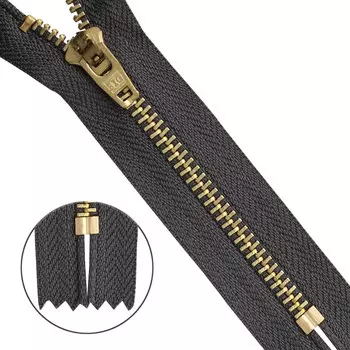 39005/10-3 Молния джинсовая 10см. т/сер.