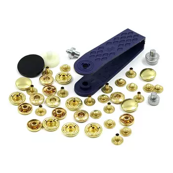 390314 Кнопки 'Анорак' (латунь), золотой цв. 15мм Prym