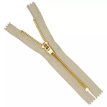 39033/12-3 Молния джинсовая 12см беж.