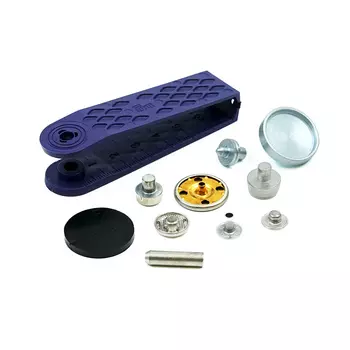 390376 Кнопки 'Анорак' плоские (латунь), матовые, цв.состаренного железа 20мм Prym