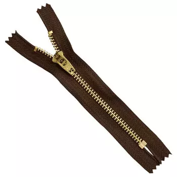 39038/12-3 Молния джинсовая 12см корич.