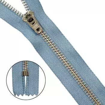 39067/14-3 Молния джинсовая 14 см с/сер.