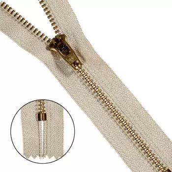 39123/18-3 Молния джинсовая 18см беж.