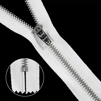 39142/18-Н Молния джинсовая 18см бел.