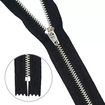 39143/18-Н Молния джинсовая 18см чер.