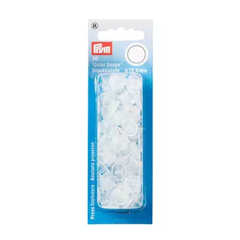 393198 Кнопки ColorSnaps круг 12,4мм прозрачный матовый 30шт Prym