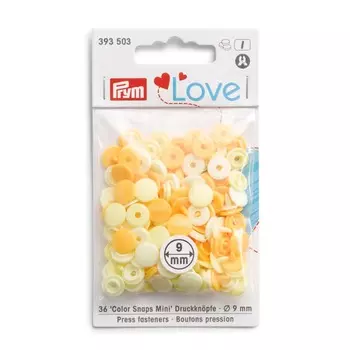 393503 Кнопки Color Snaps Mini PrymLove, желтый цв., 36шт Prym