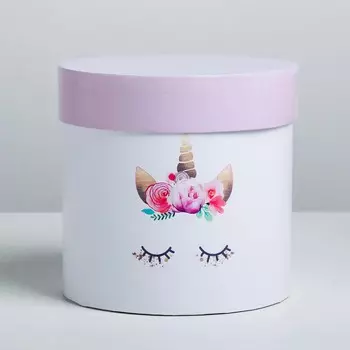 3972776 Подарочная коробка круглая «Нежная», 15*15 см