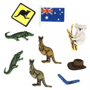 3983, Пуговицы-фигурки. Австралия Dress It Up
