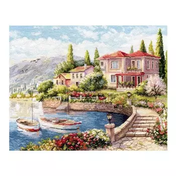 3-16 Набор для вышивания АЛИСА 'Утро на побережье' 38*31см