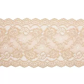 3AR029 Кружево эластичное 15см*13,72м (бежевый)