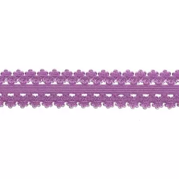 3AR080 Резинка ажурная 2см*50м (фиолетовый)