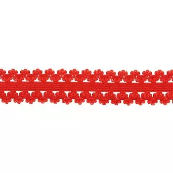 3AR080 Резинка ажурная 2см*50м (красный)