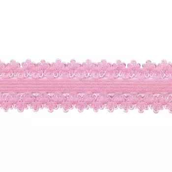 3AR080 Резинка ажурная 2см*50м (розовый)