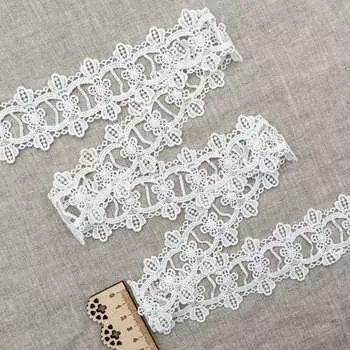 3AR103 Кружево матовое гипюр 6см*13,72м (белый)