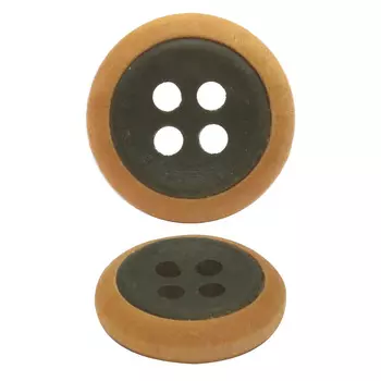 3AR1130 Пуговица дерев. на 4 пр. 24L (02 т-серый)