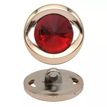 3AR1140 Пуговица со стекл. стразом 40L (TY1551 красный)