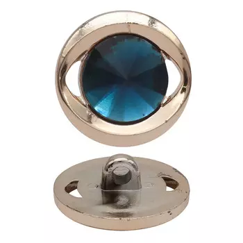 3AR1140 Пуговица со стекл. стразом 40L (TY1553 синий)