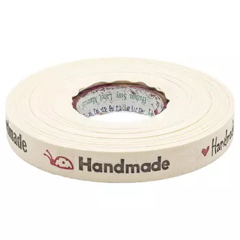 3AR117-3 Лента декоративная 'HandMade' 100% хб 15мм*25 м