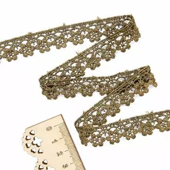 3AR184 Кружево гипюр 2см*13,72м (хаки)