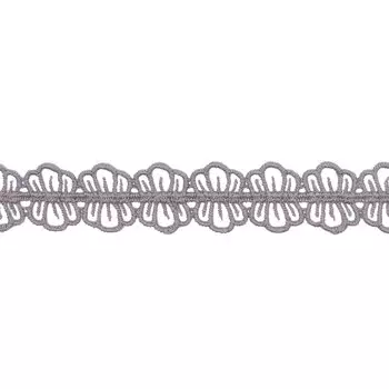 3AR205 Кружево матовое гипюр 2см*13,72м (NN465 стальной)