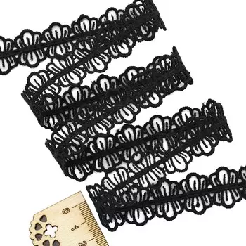 3AR205 Кружево матовое гипюр 2см*13,72м (черный)