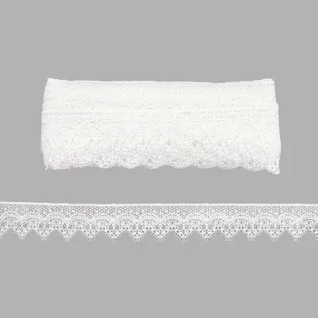 3AR213 Кружево гипюр 4см*13,72м (белый)