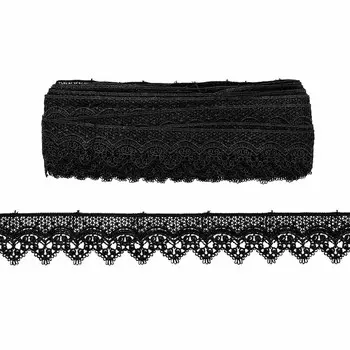 3AR213 Кружево гипюр 4см*13,72м (черный)