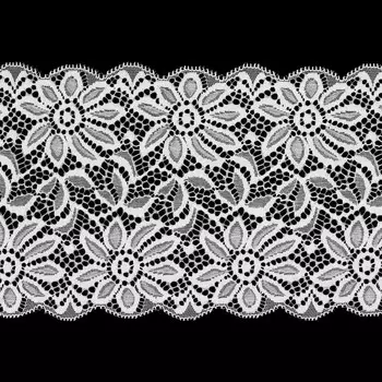 3AR220 Кружево эластичное 14см*13,72м (белый)