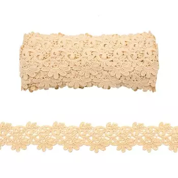 3AR221 Кружево матовое гипюр 6см*13,72м (74 ванильный)