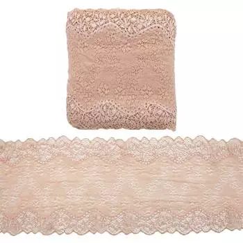 3AR234 Кружево эластичное 18см*13,72м (005 карамель)