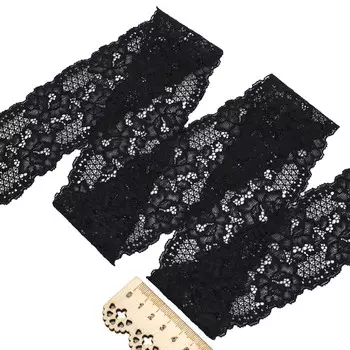 3AR248 Кружево эластичное 6см*13,72м (черный)