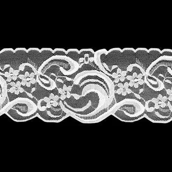 3AR252 Кружево эластичное 9см*13,72м (белый)
