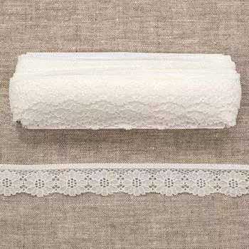 3AR254 Кружево эластичное 2,5см*13,72м (белый)